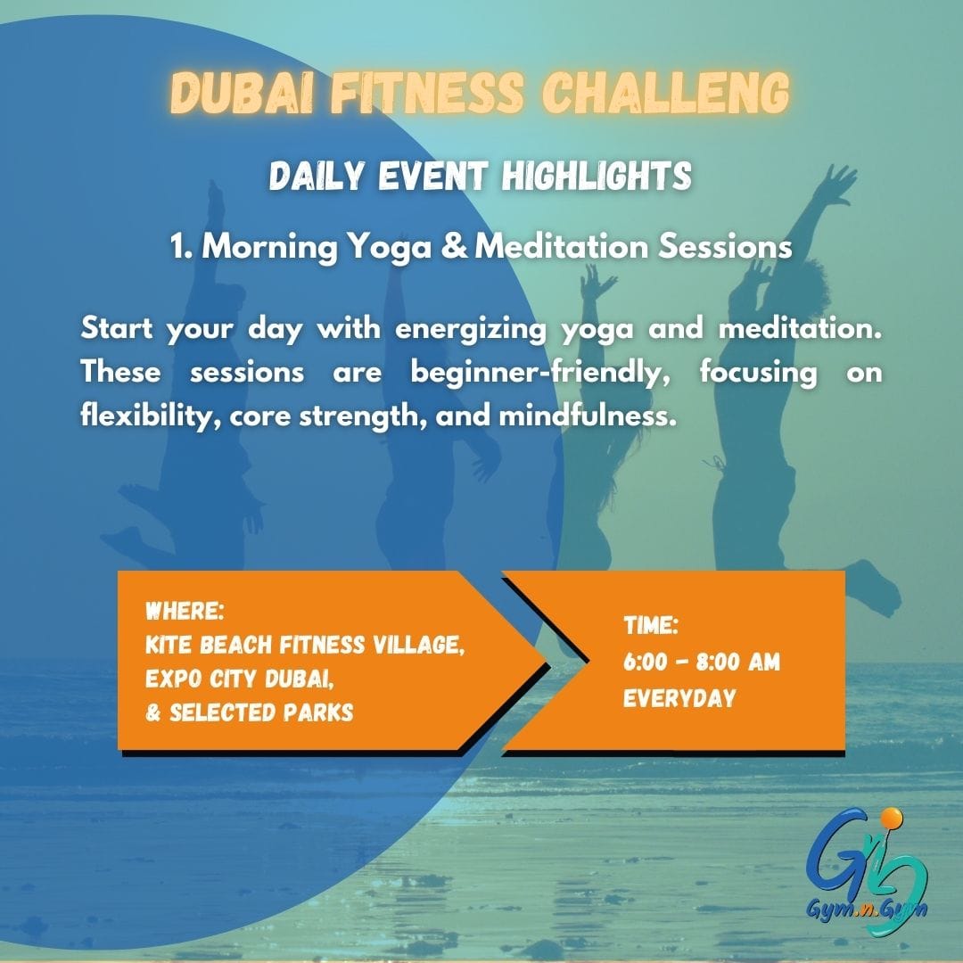 Dubai Fitness Challenge 30x30 - Daily Events